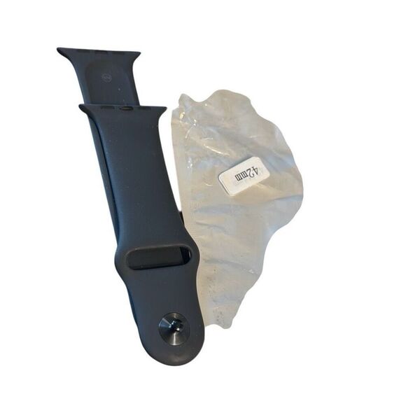 Black Smart Watch Strap Band 44 mm Apple Watch - Picture 2 of 3